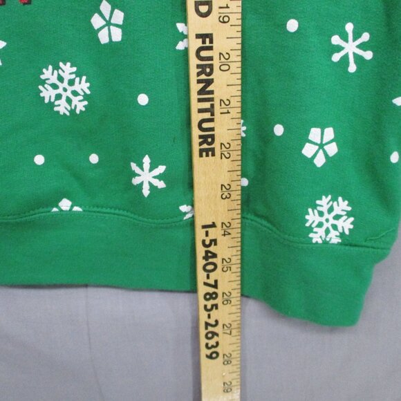 Elf Ugly Sweater Christmas Crew Neck With Working Lights Green Men Size | M - Picture 8 of 11